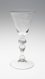 Wine Glass, 1749, England or Netherlands, Dordrecht, Engraved by Frans Greenwood (Dutch, born