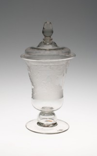 Birth Glass, c. 1750, Netherlands, Netherlands, Glass, 24.5 x 11.1 cm (9 5/8 x 4 3/8 in.)