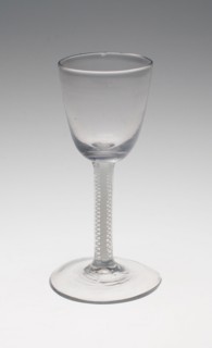 Wine Glass, Mid 18th century, England or Netherlands, England, Glass, 15.1 × 5.9 cm (5 15/16 × 2