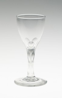 Wine Glass, c. 1775/99, England or Netherlands, England, Glass, cut and stipple engraved, 13 × 5.6