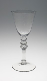 Wine Glass, c. 1750/70, England or Netherlands, England, Glass, 23 × 9.5 cm (9 1/16 × 3 3/4 in.)