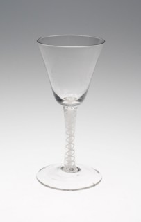Wine Glass, c. 1760/80, England or Netherlands, England, Glass, stipple engraved, 16.7 × 7.8 cm (6