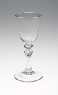 Wine Glass, c. 1795, England or Netherlands, England, Glass, blown and stipple engraved, 17.5 × 6.7