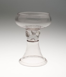 Prunted Beaker (Roemer), 1700/25, Northern Germany, Northern Germany, Glass, 17.8 x 11.1 cm (7 x. 4