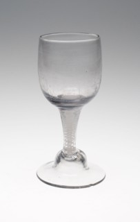 Goblet, 18th century, Netherlands, Netherlands, Glass, diamond engraved, 17.2 x 6.4 cm (6 3/4 x 2