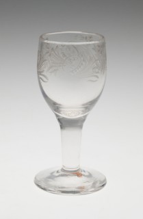 Wine Glass, Late 18th century, England, Glass, 11.4 × 4.8 cm (4 1/2 × 1 7/8 in.)