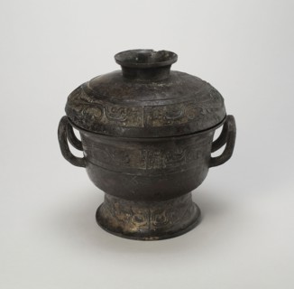 Covered Food Container, Western Zhou dynasty ( 1046–771 BC ), mid–10th century BC, China, Bronze, H