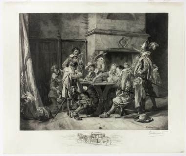 Soldiers Playing Cards, 1898, Félix Bracquemond (French, 1833-1914), after Jean Louis Ernrest
