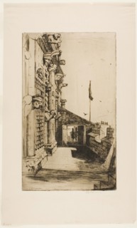The Gargoyles, Stirling Castle, 1898, David Young Cameron, Scottish, 1865-1945, Scotland, Etching