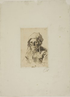 Grandmother I, 1884, Anders Zorn, Swedish, 1860-1920, Sweden, Etching on cream wove paper, 159 x