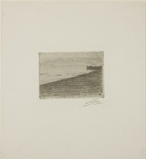 At Folkstone, 1890, Anders Zorn, Swedish, 1860-1920, Sweden, Etching on ivory laid paper, 93 x 133