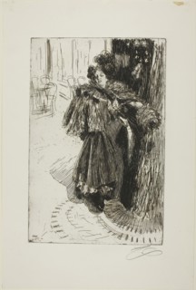 Effet de Nuit III, 1897, Anders Zorn, Swedish, 1860-1920, Sweden, Etching on ivory laid paper, 300