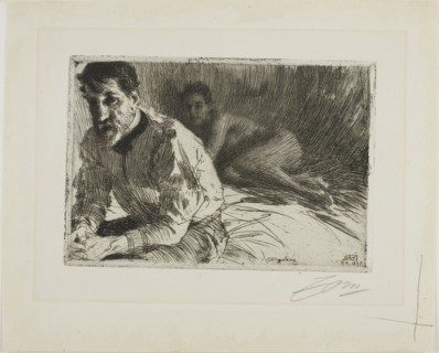 Augustus Saint-Gaudens II (Saint-Gaudens and His Model), 1897, Anders Zorn, Swedish, 1860-1920,