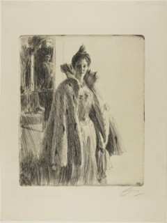 H. R. H. Princess Ingeborg of Sweden II, 1900, Anders Zorn, Swedish, 1860-1920, Sweden, Etching on