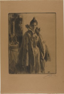 H. R. H. Princess Ingeborg of Sweden II, 1900, Anders Zorn, Swedish, 1860-1920, Sweden, Etching on