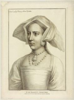 Lady Mary, June 20, 1796, Francesco Bartolozzi (Italian, 1727-1815), after Hans Holbein the younger