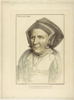 Lady Buts, June 17, 1796, Francesco Bartolozzi (Italian, 1727-1815), after Hans Holbein the younger