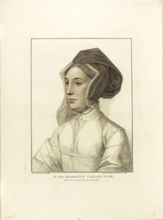 Court Lady, August 1, 1799, Francesco Bartolozzi (Italian, 1727-1815), after Hans Holbein the