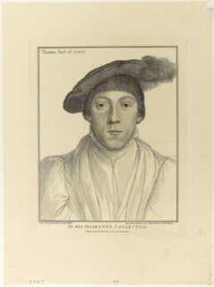 Thomas Earl of Surrey, April 1, 1795, Francesco Bartolozzi (Italian, 1727-1815), after Hans Holbein