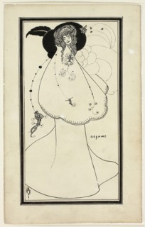 Madame Réjane, 1892/98, Aubrey Vincent Beardsley, imitator of, English, 1872-1898, England, Pen and