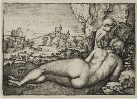 Penance of St. John Chrysostomus, n.d., Sebald Beham (German, 1500-1550), after Barthel Beham
