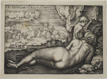 Penance of St. John Chrysostomus, n.d., Sebald Beham (German, 1500-1550), after Barthel Beham