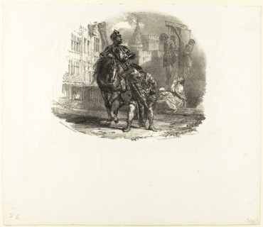 The Hanged, n.d., Richard Parkes Bonington, English, 1802-1828, England, Lithograph on paper, 139 ×