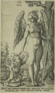 Cupid Bringing and Honeycomb to Venus, 1541, Hans Brosamer, German, c. 1500-1554, Germany,