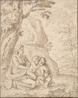 Madonna and Child with the Infant Saint John, n.d., Unknown Italian artist, possibly Circle of