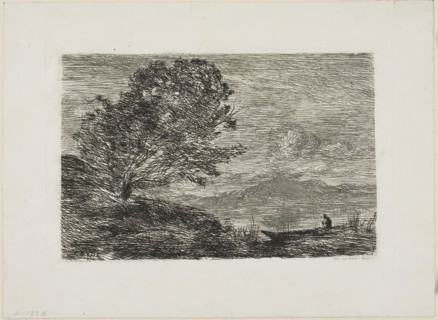 Lake in the Tyrol, 1863, Jean-Baptiste-Camille Corot (French, 1796-1875), printed by François