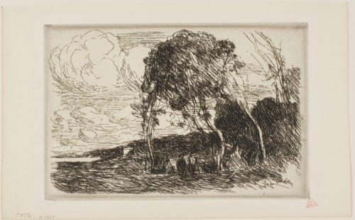 Souvenir of the Fortifications of Douai, 1869–70, Jean-Baptiste-Camille Corot, French, 1796-1875,
