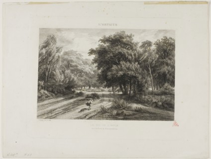 The Eagle’s Nest in the Forest of Fontainebleau, 1844, Charles François Daubigny, French,
