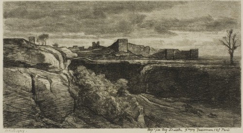 Ruins of the Château of Crémieux (Isère), 1850, Charles François Daubigny, French, 1817-1878,
