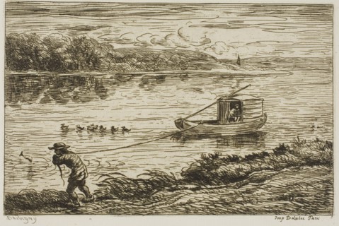 Ship’s Boy Pulling on the Line (Hauling on the Rope), 1861, Charles François Daubigny, French,