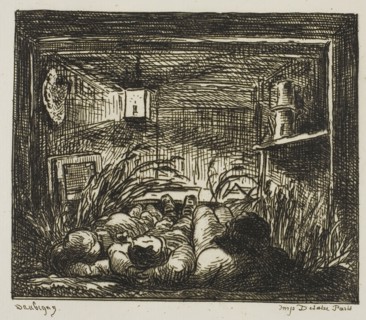 Bedding Down on the Boat (Night on the boat), 1861, Charles François Daubigny, French, 1817-1878,