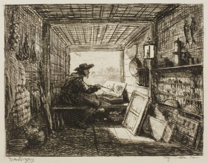 The Boat Studio, from The Boat Trip, 1861, Charles François Daubigny, French, 1817-1878, France,