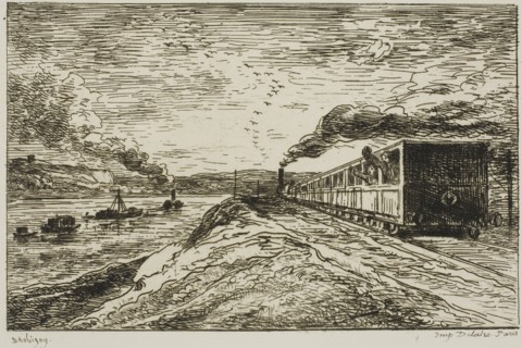 The Departure (The Return), 1861, Charles François Daubigny, French, 1817-1878, France, Etching on