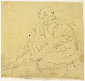 Copy, n.d., Eugène Delacroix, French, 1798-1863, France, Graphite on tan tracing paper, 143 × 152