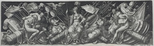 Combats and Triumphs, n.d., Etienne Delaune, French, c. 1519-1583, France, Engraving on paper, 65 ×