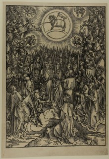 The Adoration of the Lamb, The Hymn of the Chosen, from The Apocalypse, c. 1496–98, published 1511,