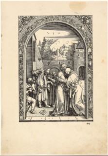 Joachim and St. Anne Meet at the Golden Gate, from The Life of the Virgin, c. 1504, published 1511,