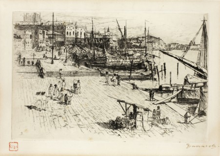 The Riva, Looking Towards the Caserna, 1880, Frank Duveneck, American, 1848-1919, United States,
