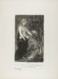 In Memory of Robert Schumann, 1873, Henri Fantin-Latour, French, 1836-1904, France, Lithograph in