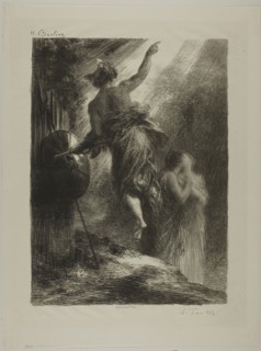 Italy!, 1884, Henri Fantin-Latour, French, 1836-1904, France, Lithograph in black on ivory laid