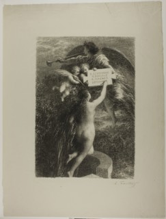 Frontispiece: Truth, 1885, Henri Fantin-Latour, French, 1836-1904, France, Lithograph in black with