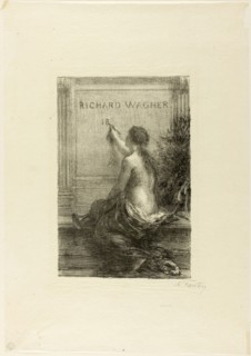Immortality, 1886, Henri Fantin-Latour, French, 1836-1904, France, Lithograph in black on ivory