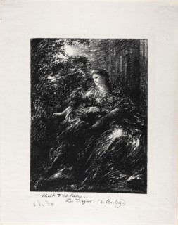 Duet of the Trojans, sixth plate, 1894, Henri Fantin-Latour, French, 1836-1904, France, Lithograph