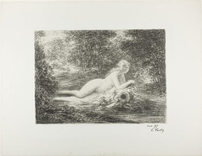 The Spring in the Woods, 1898, Henri Fantin-Latour, French, 1836-1904, France, Lithograph in black