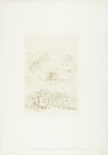 Homeric Battle, 1868, Léopold Flameng, French, born Belgium, 1831-1911, France, Etching, with