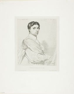 Ingres at Age Twenty-four, 1869, Léopold Flameng (French, born Belgium, 1831-1911), after